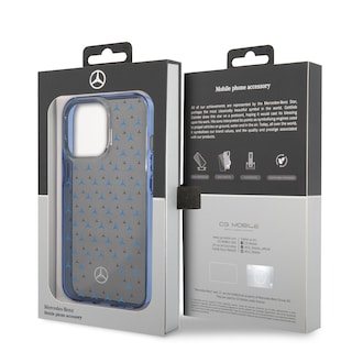 Foto 5 | Funda Mercedes Benz Estrella Degradada Azul Compatible con iPhone 14 Pro Negro