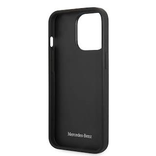 Foto 7 | Funda Mercedes Benz de Piel Diseño Olas para iPhone 14 Pro Max Rojo