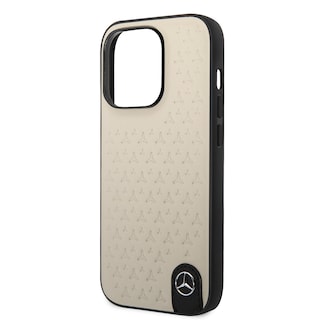 Foto 5 | Case Mercedes Benz de Piel Estrellas para iPhone 14 Pro Gris