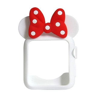 Foto 1 | Bumper Minnie Flexible De Iwatch Mapletree Mxmdb-007 1 Pieza Blanco Rojo