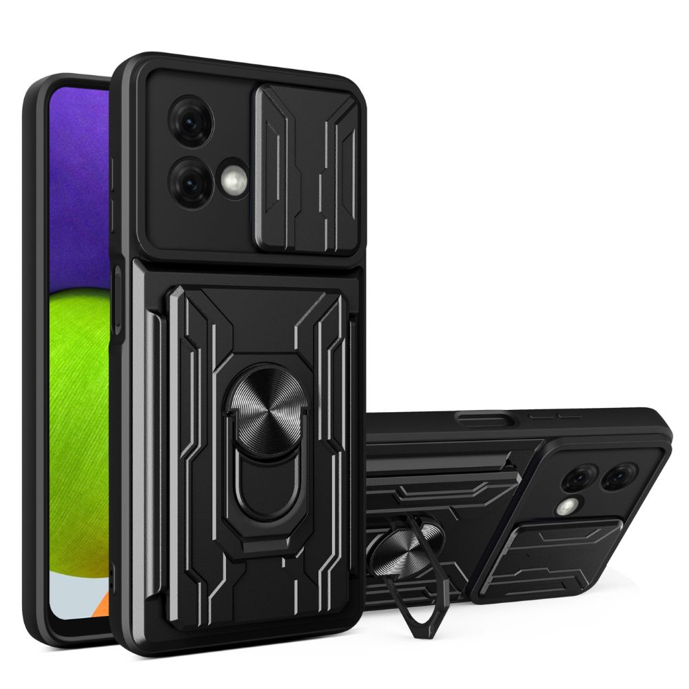Foto 1 | Funda con Tarjetero y Anillo Card Slot Bumper Atti para Moto G84