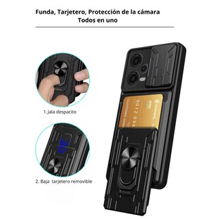 Foto 3 | Funda con Tarjetero y Anillo Card Slot Bumper Atti para Moto G84
