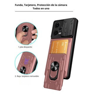 Foto 2 | Funda con Tarjetero y Anillo Card Slot Bumper Atti para Moto G84