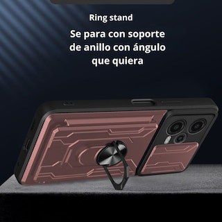Foto 4 | Funda con Tarjetero y Anillo Card Slot Bumper Atti para Moto G84