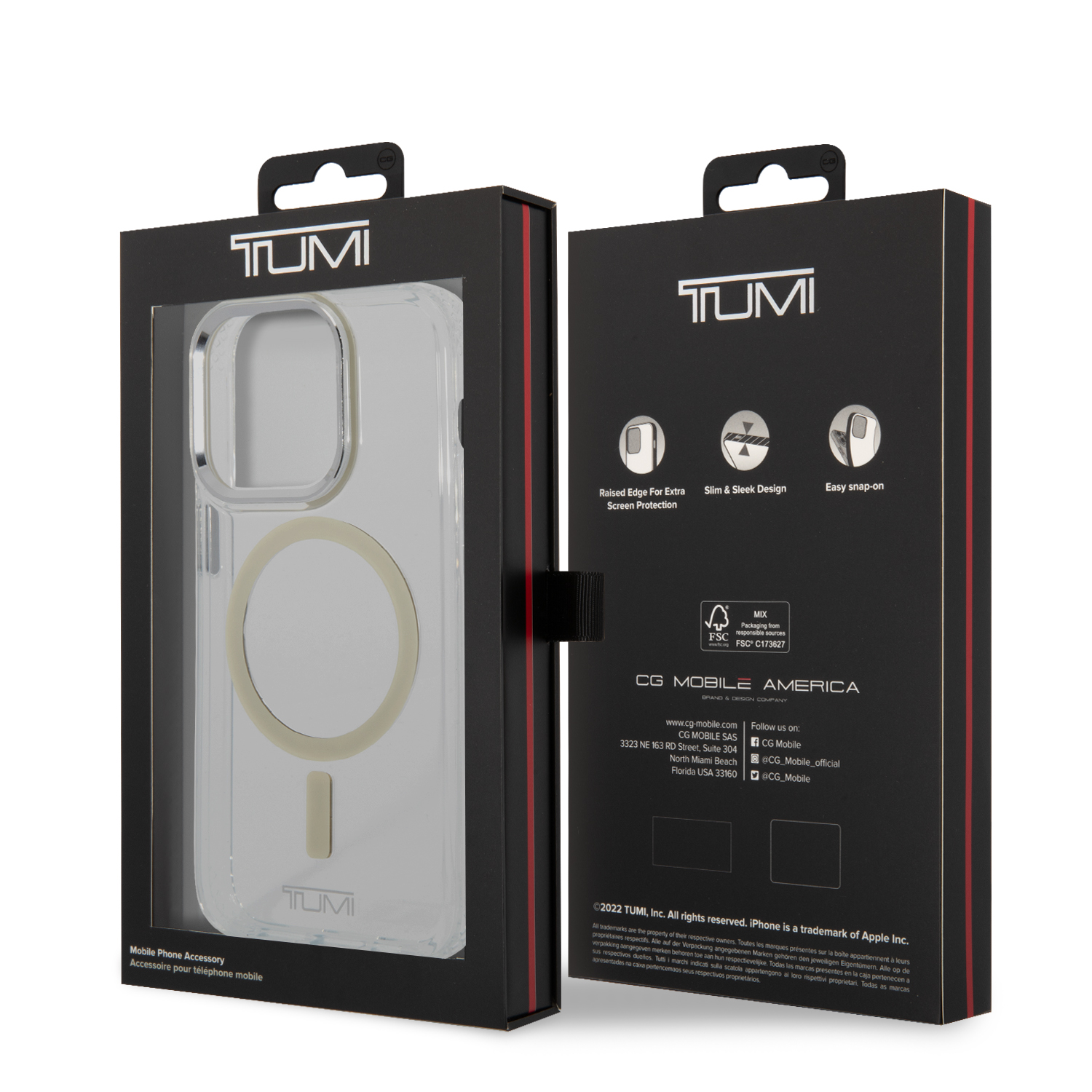 Foto 9 pulgar | Case Tumi para iPhone 14  Pro Transparente