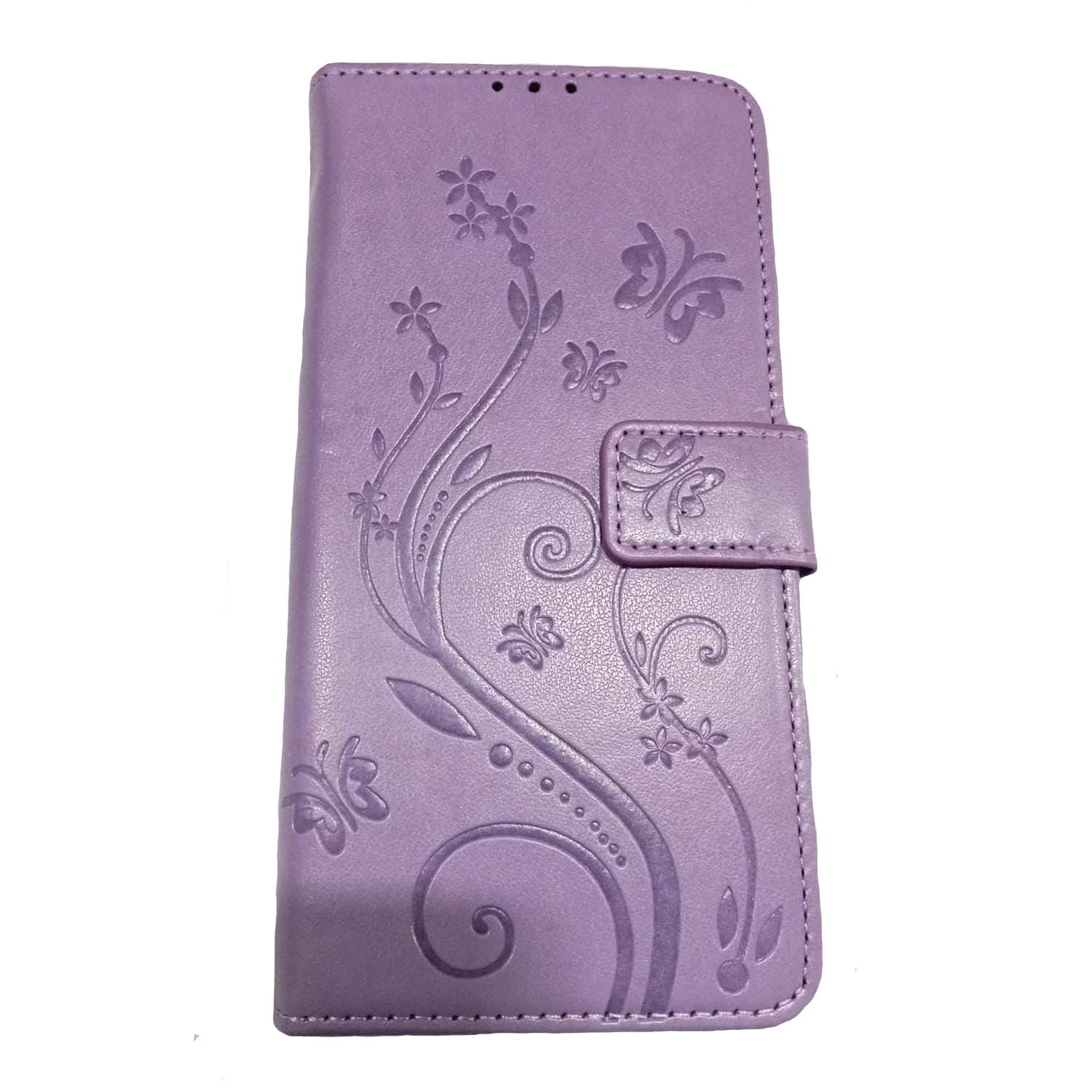 Funda Fun Case Tipo Cartera Morada para Motorola G53