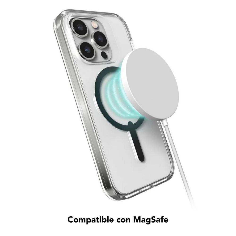 Foto 5 pulgar | Funda Gear4 para iPhone 14 Pro Transparente Borde Negro