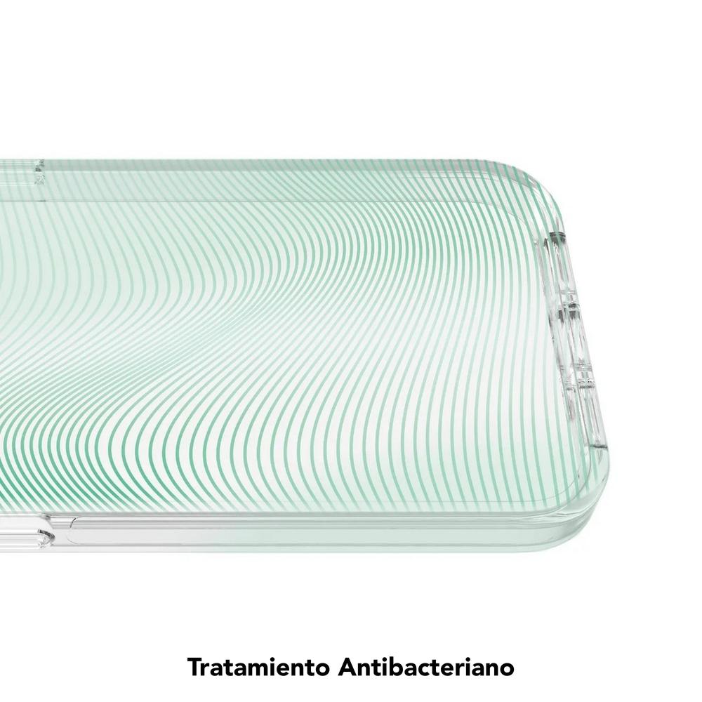 Foto 8 pulgar | Funda Gear4 para iPhone 14 Pro Transparente Borde Negro