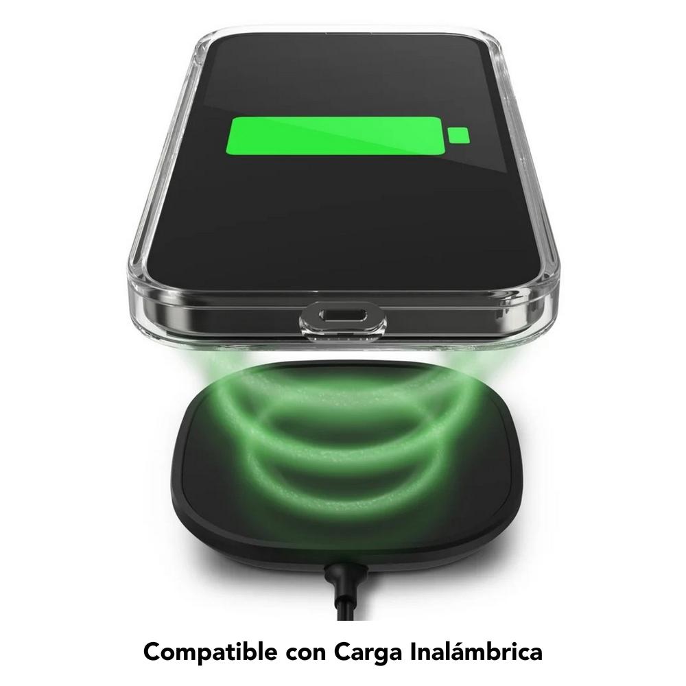 Foto 9 pulgar | Funda Gear4 para iPhone 14 Pro Transparente Borde Negro
