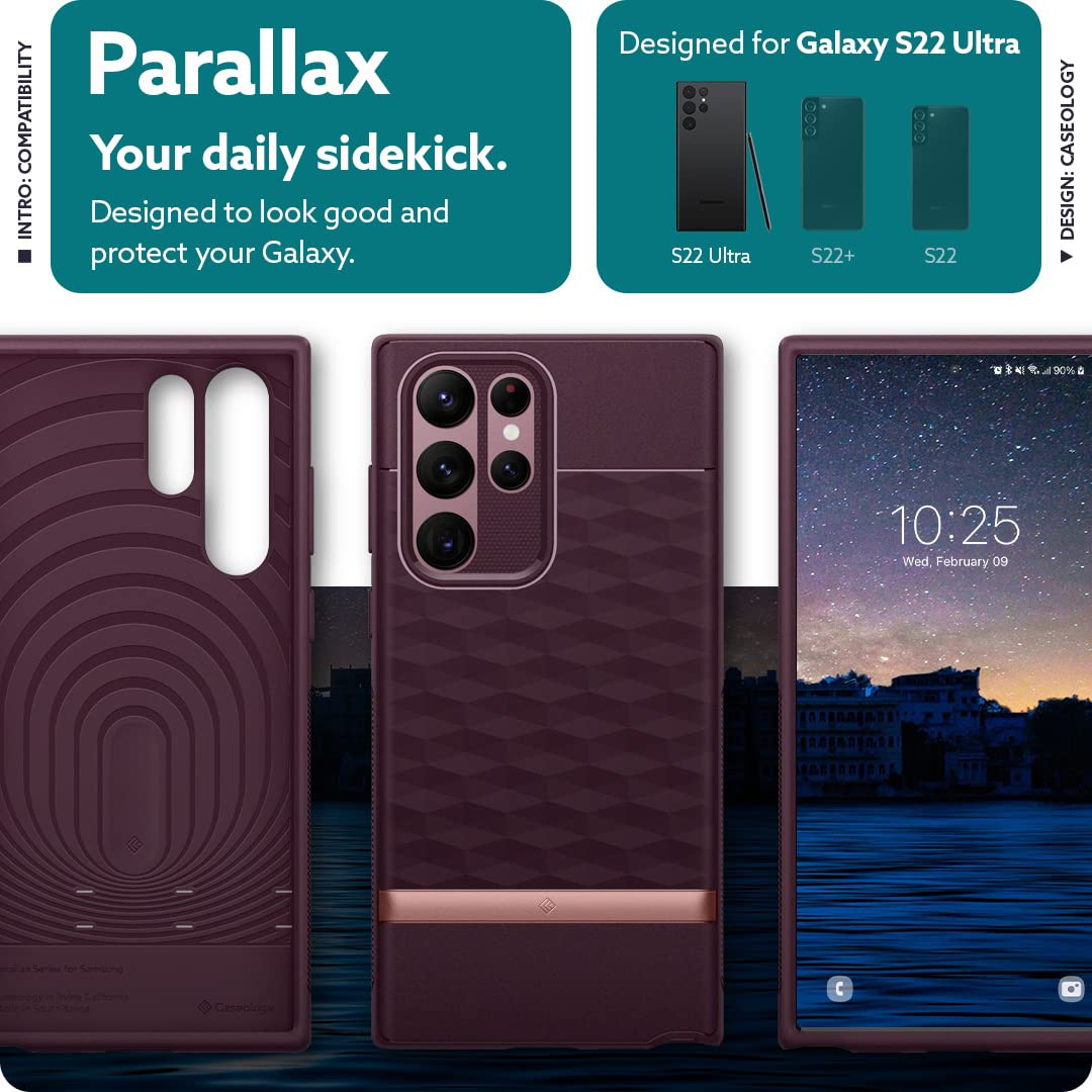 Foto 4 pulgar | Venta Internacional - Funda para Samsung Galaxy S22 Ultra 5G Caseology Parallax