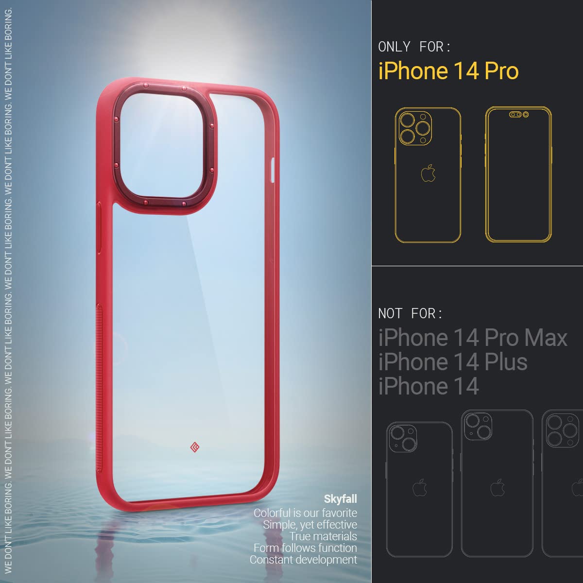 Foto 2 | Venta Internacional - Funda Transparente Caseology Skyfall para iPhone 14 Pro Case 5G