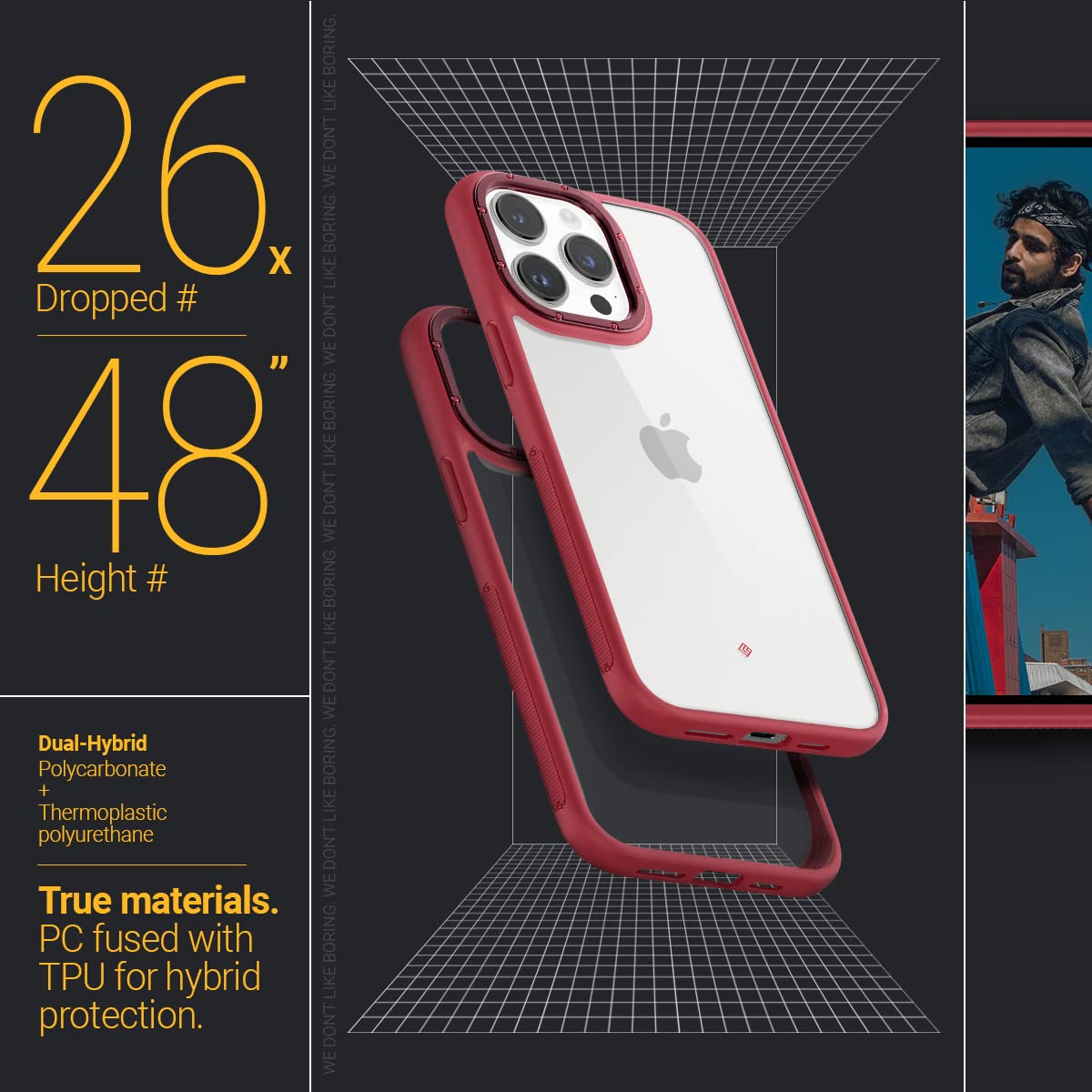 Foto 6 pulgar | Venta Internacional - Funda Transparente Caseology Skyfall para iPhone 14 Pro Case 5G