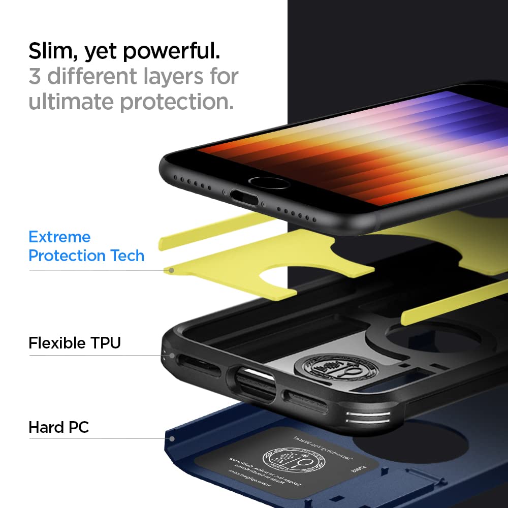 Foto 5 pulgar | Venta Internacional - Funda para Teléfono Spigen Tough Armor para Iphone Se 2022