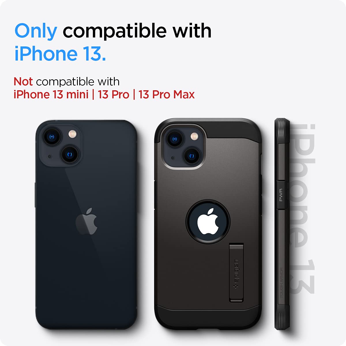 Foto 3 pulgar | Venta Internacional - Funda De Teléfono Spigen Tough Armor Para Iphone 13