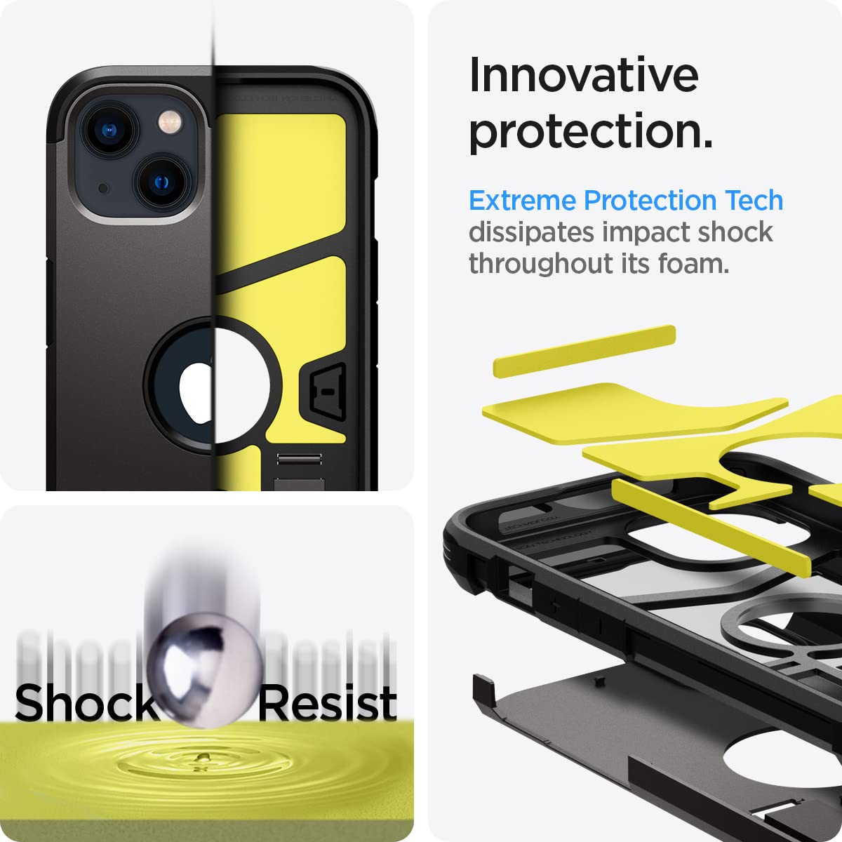 Foto 4 pulgar | Venta Internacional - Funda De Teléfono Spigen Tough Armor Para Iphone 13