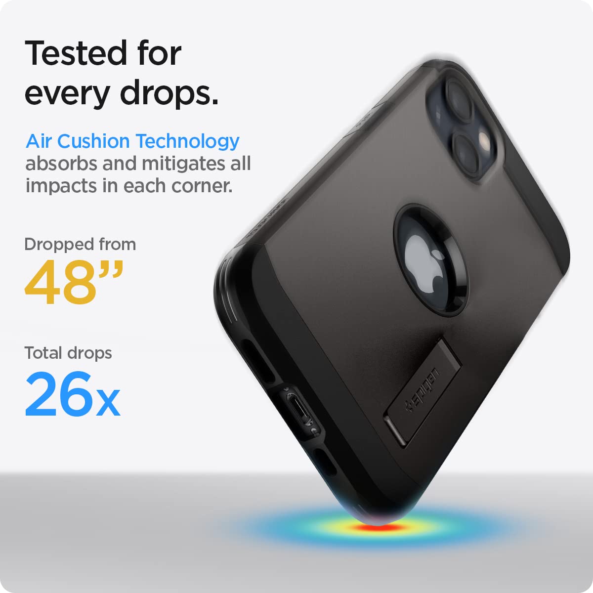 Foto 5 pulgar | Venta Internacional - Funda De Teléfono Spigen Tough Armor Para Iphone 13