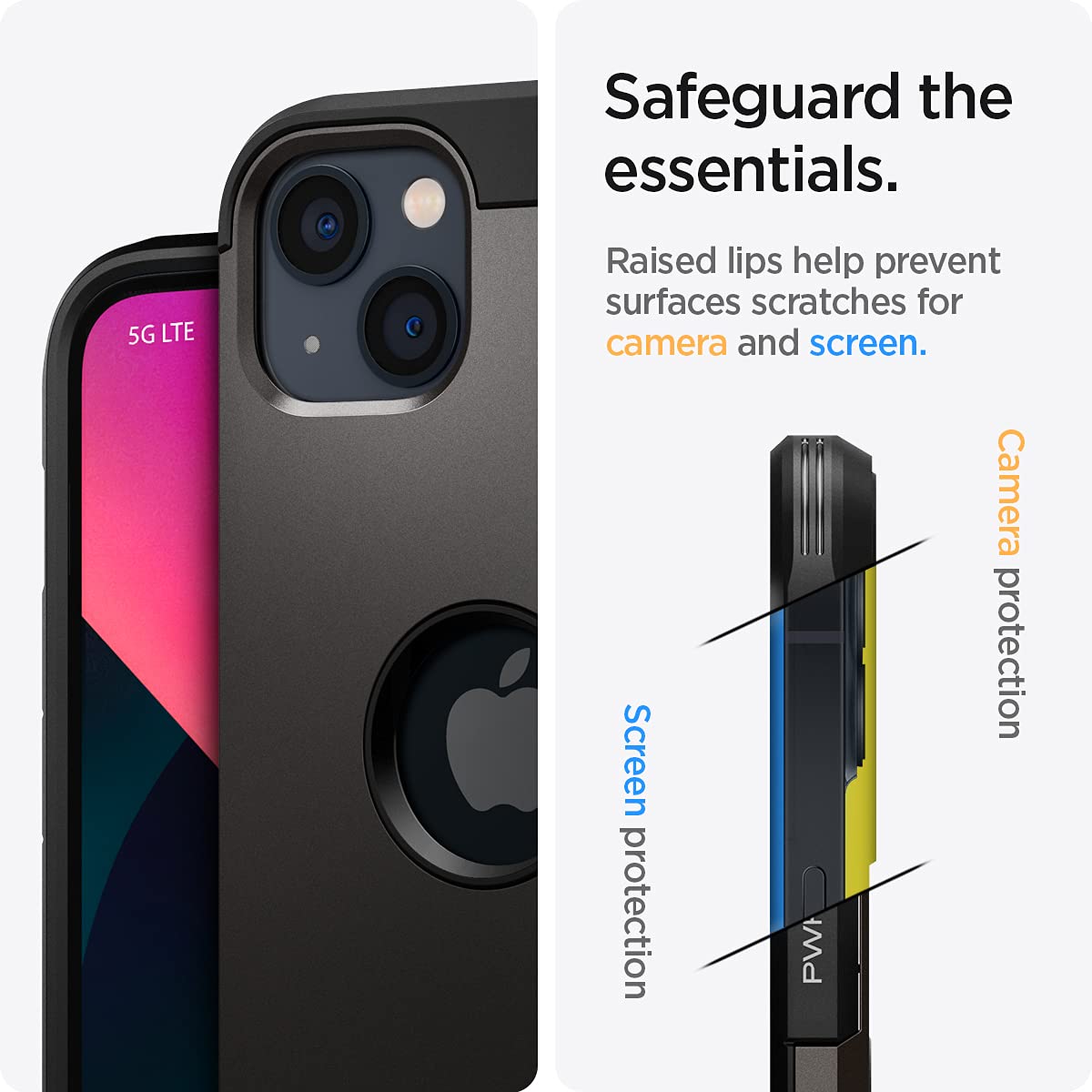 Foto 6 pulgar | Venta Internacional - Funda De Teléfono Spigen Tough Armor Para Iphone 13