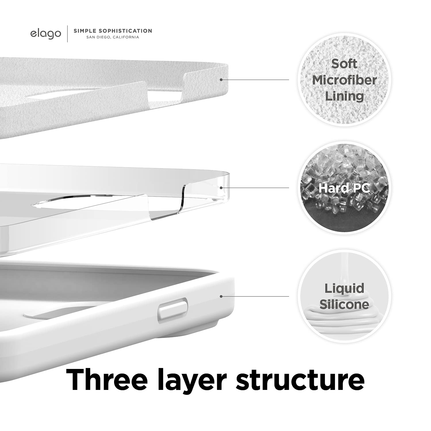 Foto 3 pulgar | Venta Internacional - Funda De Silicona Líquida Elago Para Iphone 13 Pro Max