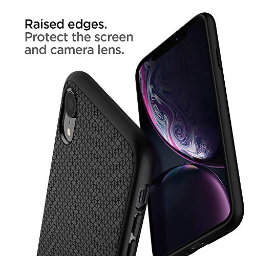 Foto 7 pulgar | Venta Internacional - Funda Spigen Liquid Air Armor Diseñado para iPhone XR 2018 Negro Mate