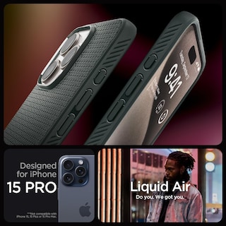 Foto 2 | Venta Internacional - Funda Spigen Liquid Air Armor Diseñada para iPhone 15 Pro