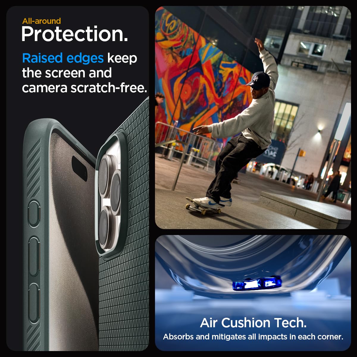 Foto 6 pulgar | Venta Internacional - Funda Spigen Liquid Air Armor Diseñada para iPhone 15 Pro
