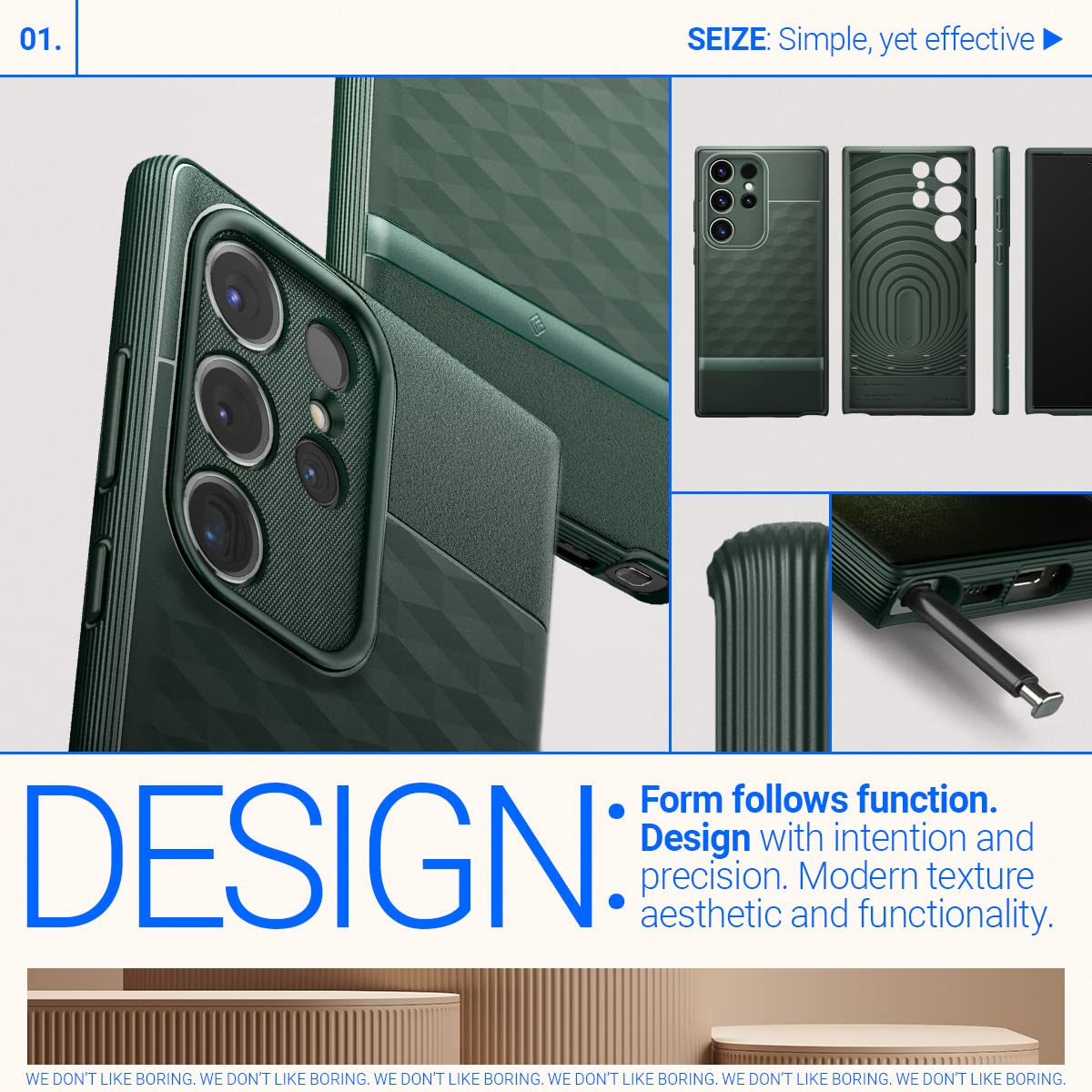 Foto 5 | Venta Internacional - Funda de Teléfono Caseology Parallax para Samsung Galaxy S23 Ultra Case 5G 2023