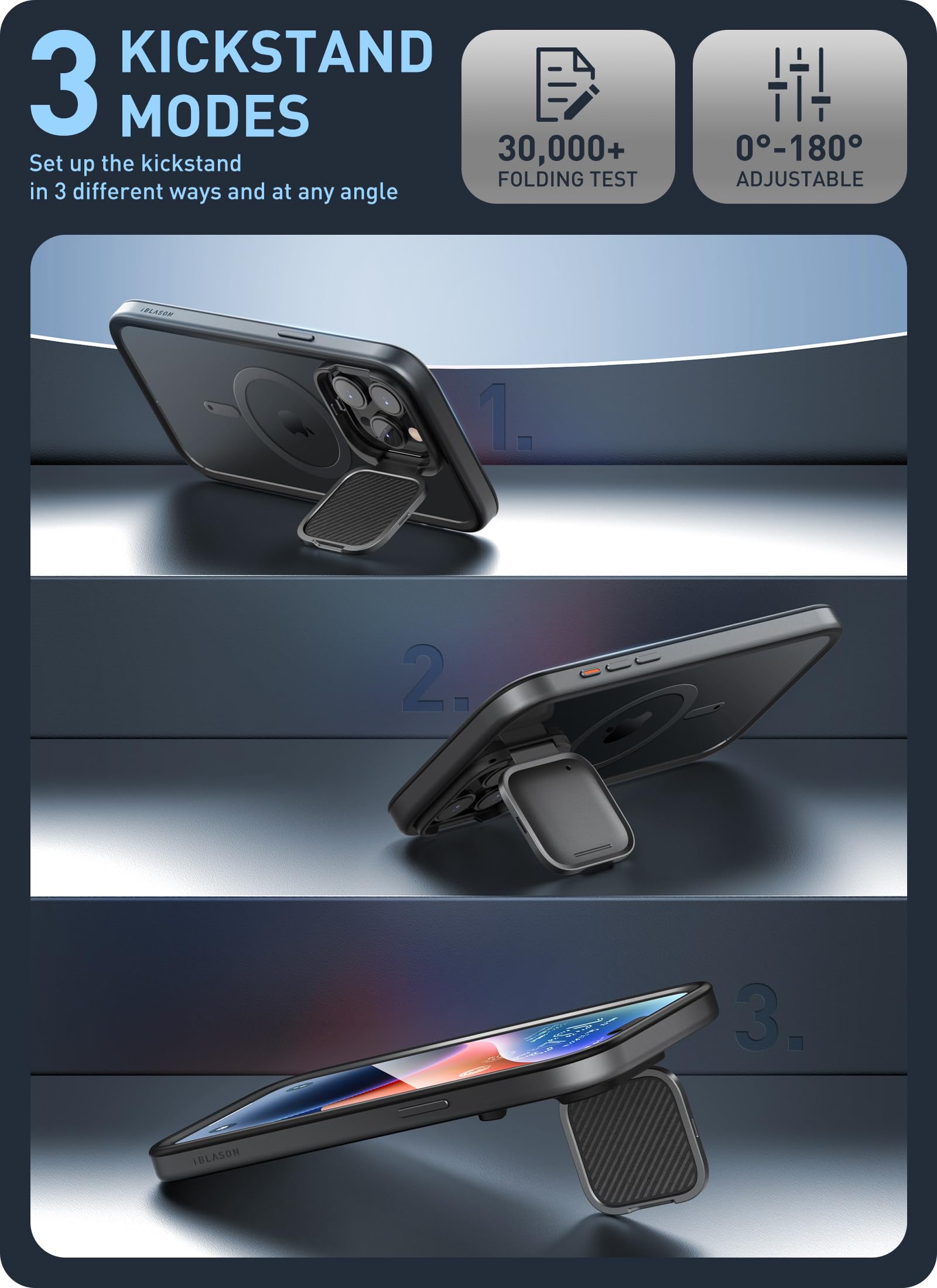 Foto 4 | Venta Internacional - Funda i-Blason Shield Mag para iPhone 15 Pro Max con Cámara