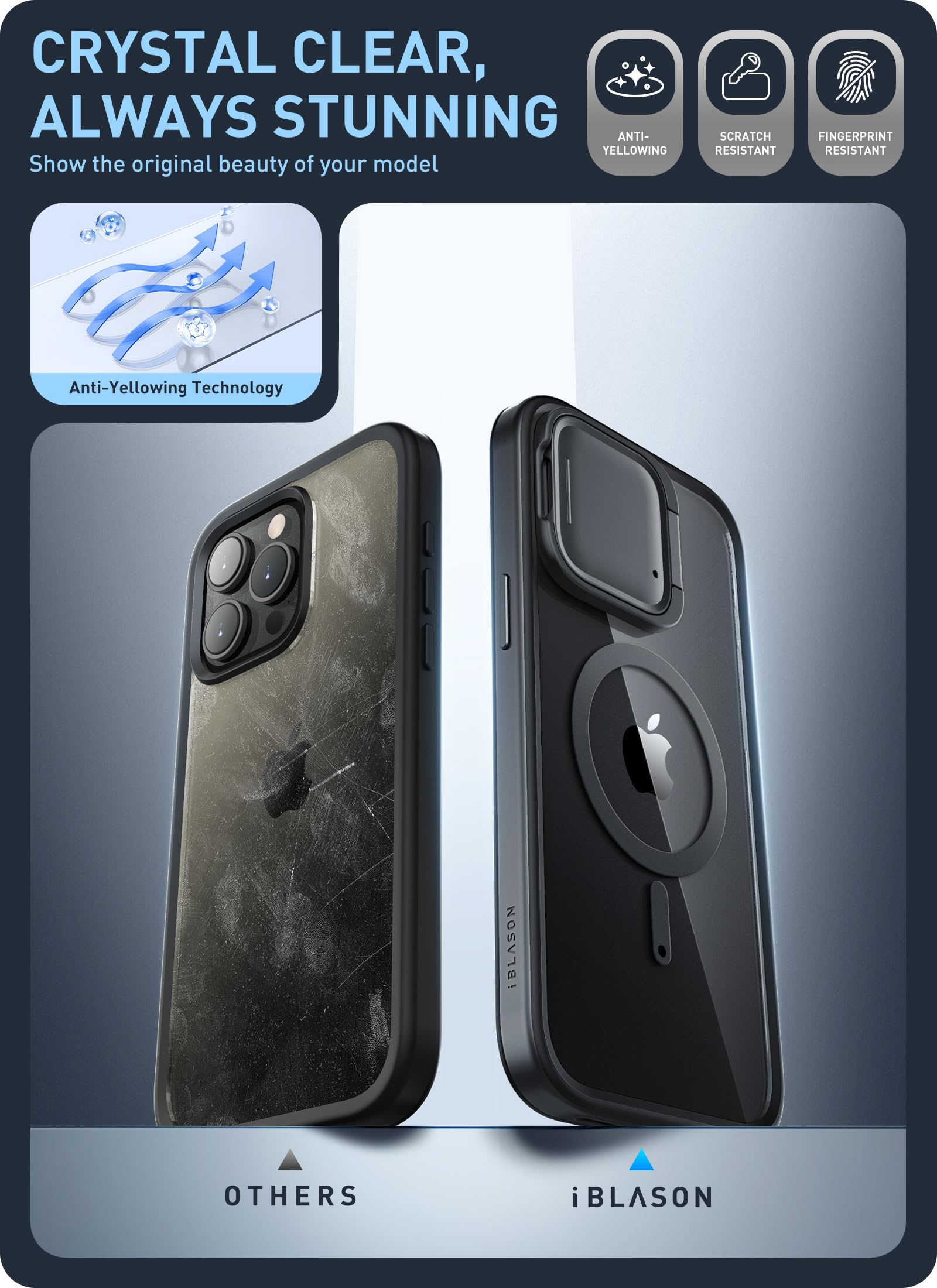 Foto 9 pulgar | Venta Internacional - Funda i-Blason Shield Mag para iPhone 15 Pro Max con Cámara