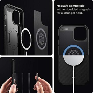Foto 4 | Venta Internacional - Funda Spigen Mag Armor para iPhone 12 Pro Max compatible con Cargador Magnético