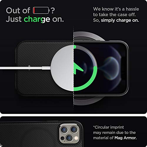 Foto 7 pulgar | Venta Internacional - Funda Spigen Mag Armor para iPhone 12 Pro Max compatible con Cargador Magnético
