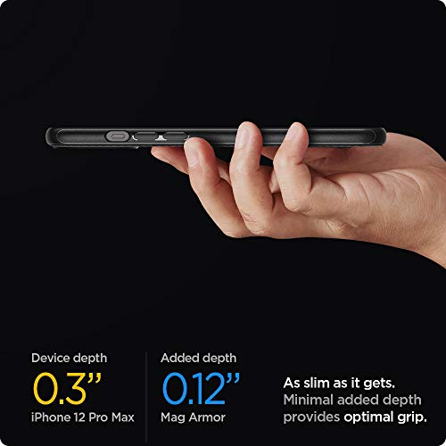 Foto 8 pulgar | Venta Internacional - Funda Spigen Mag Armor para iPhone 12 Pro Max compatible con Cargador Magnético