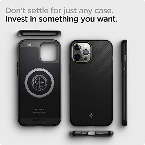 Foto 9 pulgar | Venta Internacional - Funda Spigen Mag Armor para iPhone 12 Pro Max compatible con Cargador Magnético