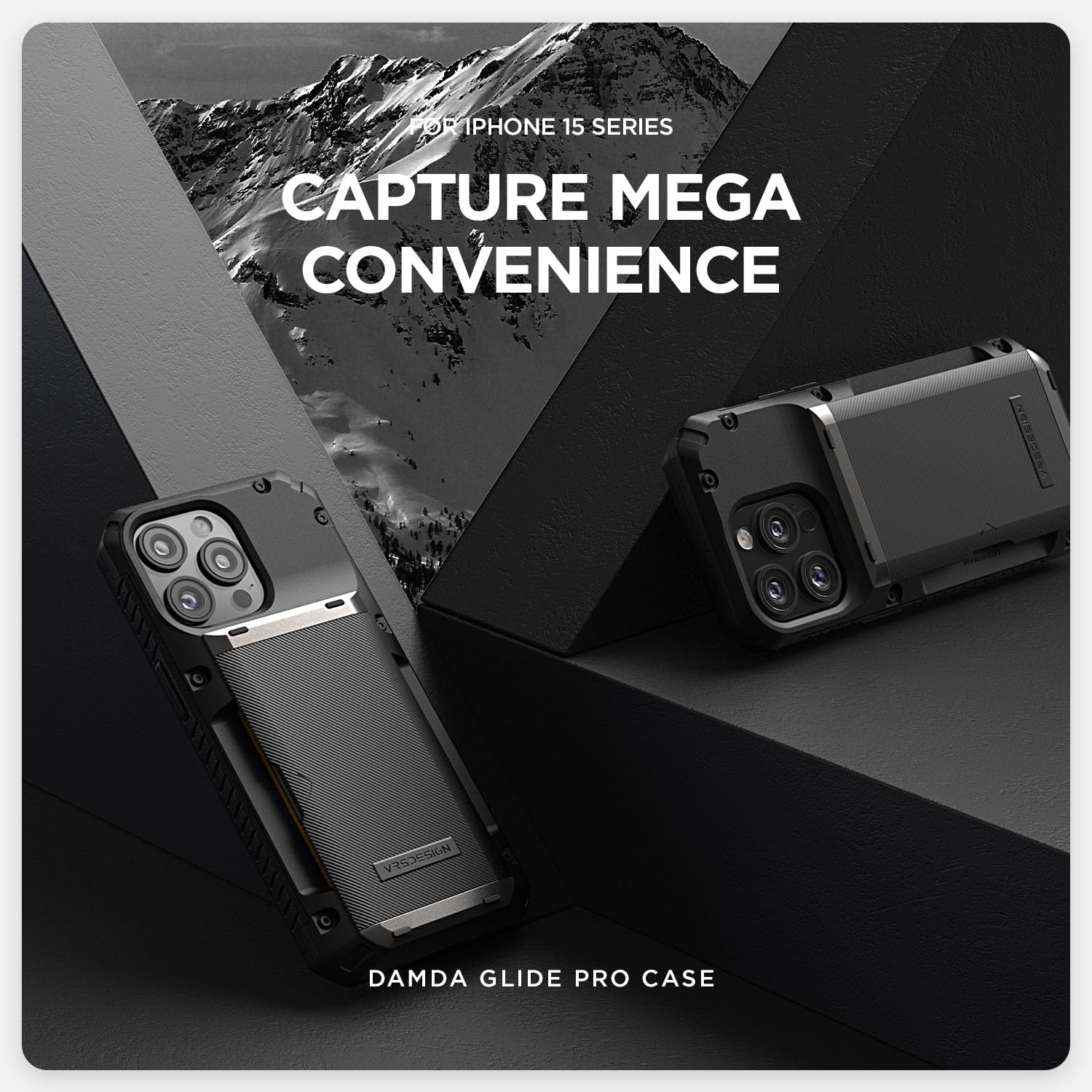 Foto 7 pulgar | Venta Internacional - Funda De Teléfono Vrs Design Damda Glide Pro Para Iphone 15 Pro Max