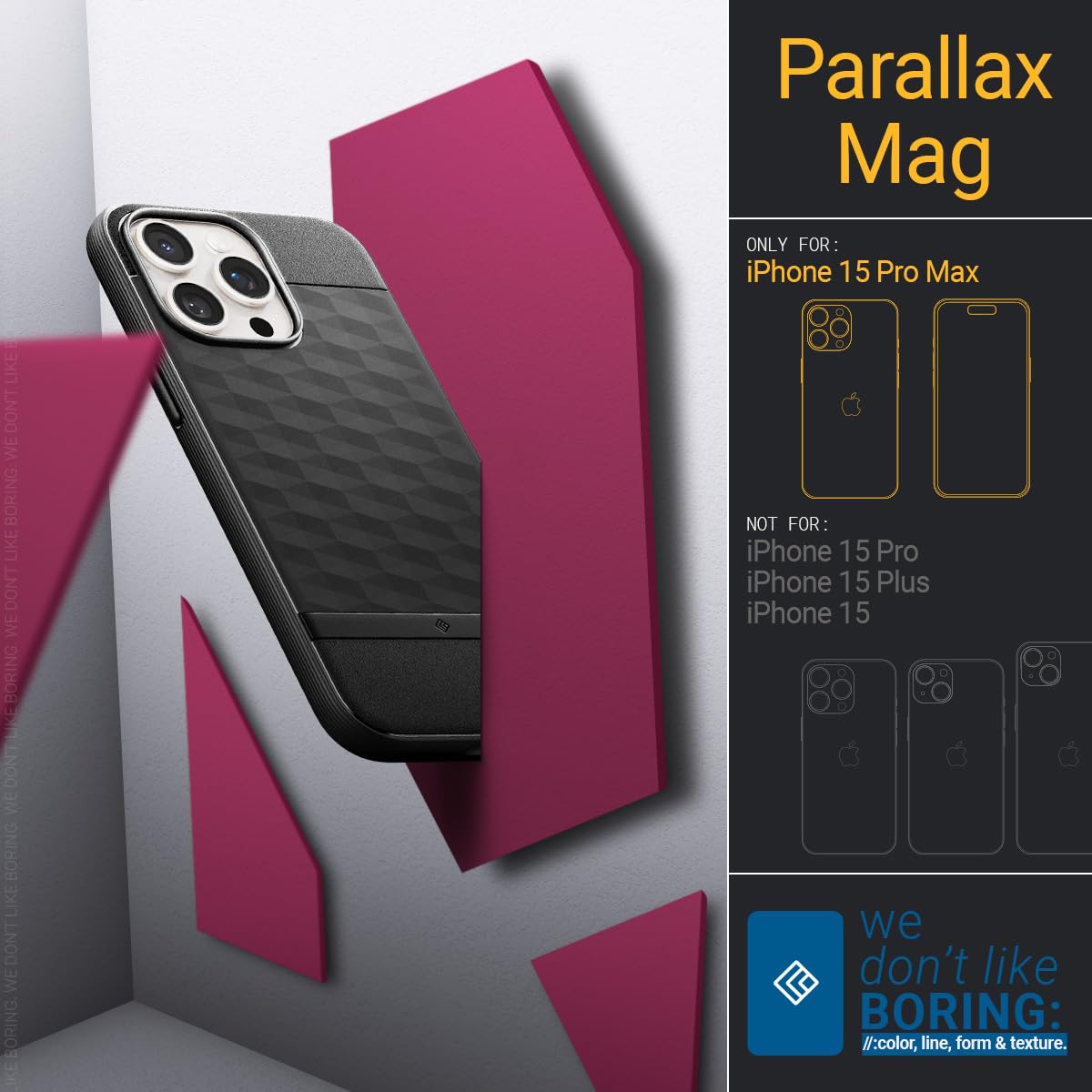Foto 3 pulgar | Venta Internacional - Funda Caseology Parallax Mag Para Iphone 15 Pro Max 5g [enha