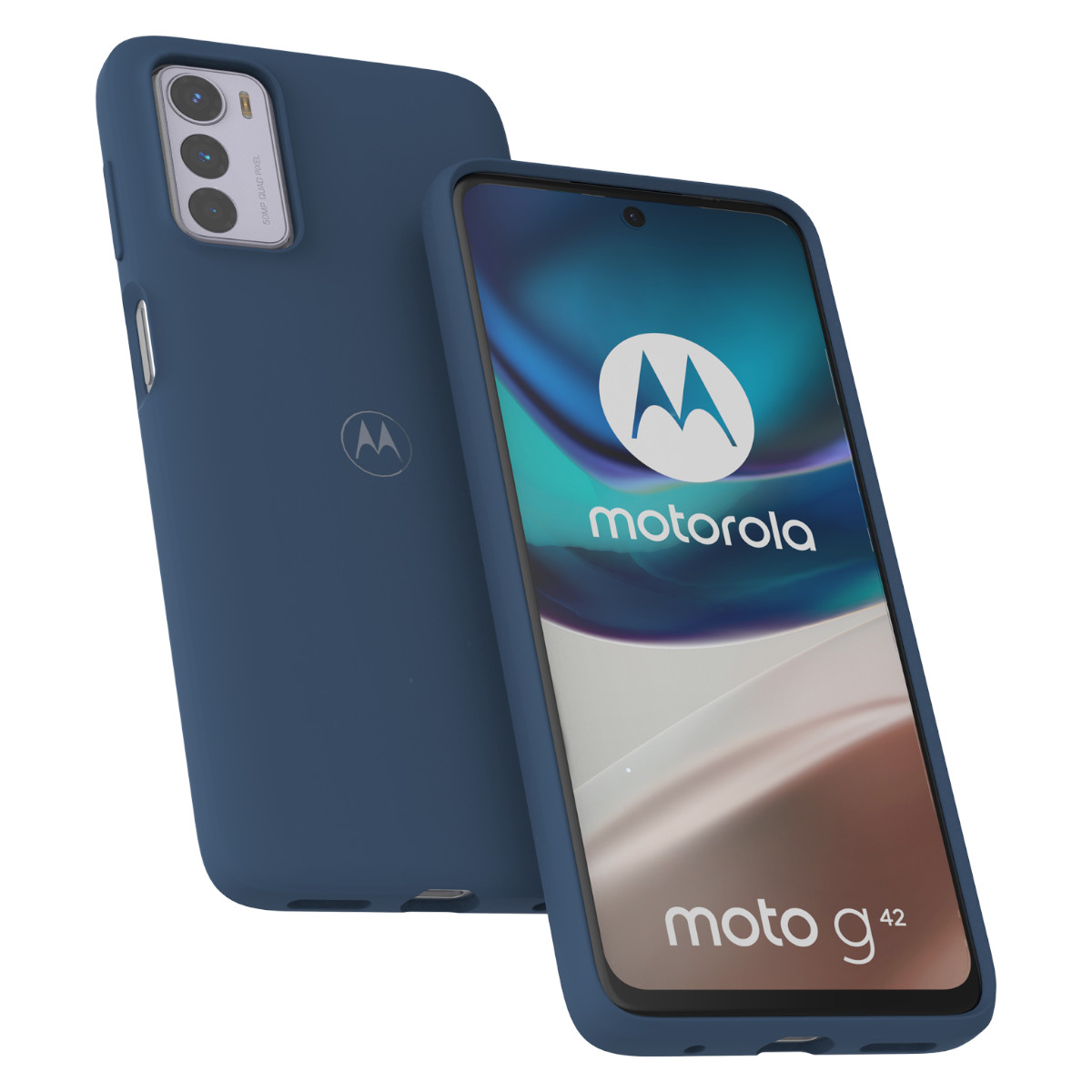 Foto 5 pulgar | Funda Motorola G42 Azul