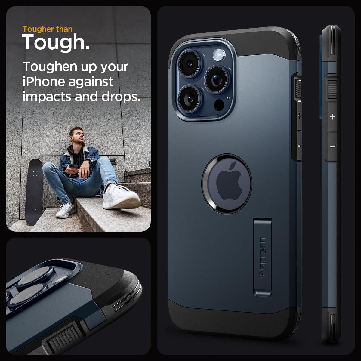 Foto 3 | Venta Internacional - Armadura Magnética Y Resistente Magfit De Spigen Diseñada Pa