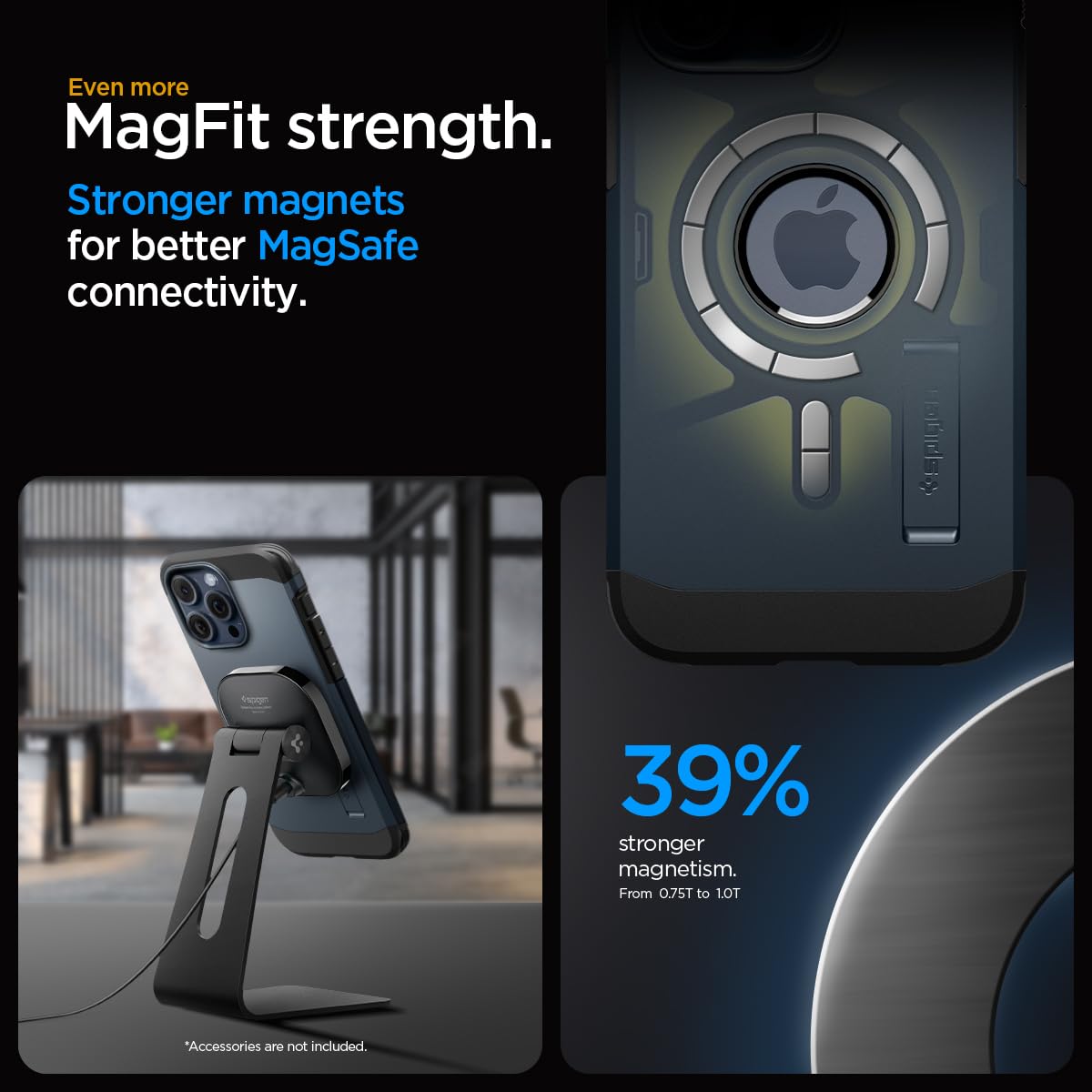 Foto 7 pulgar | Venta Internacional - Armadura Magnética Y Resistente Magfit De Spigen Diseñada Pa