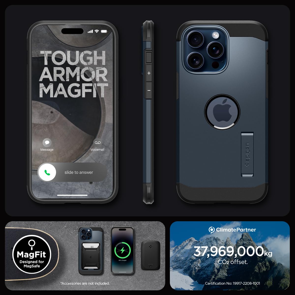 Foto 9 pulgar | Venta Internacional - Armadura Magnética Y Resistente Magfit De Spigen Diseñada Pa