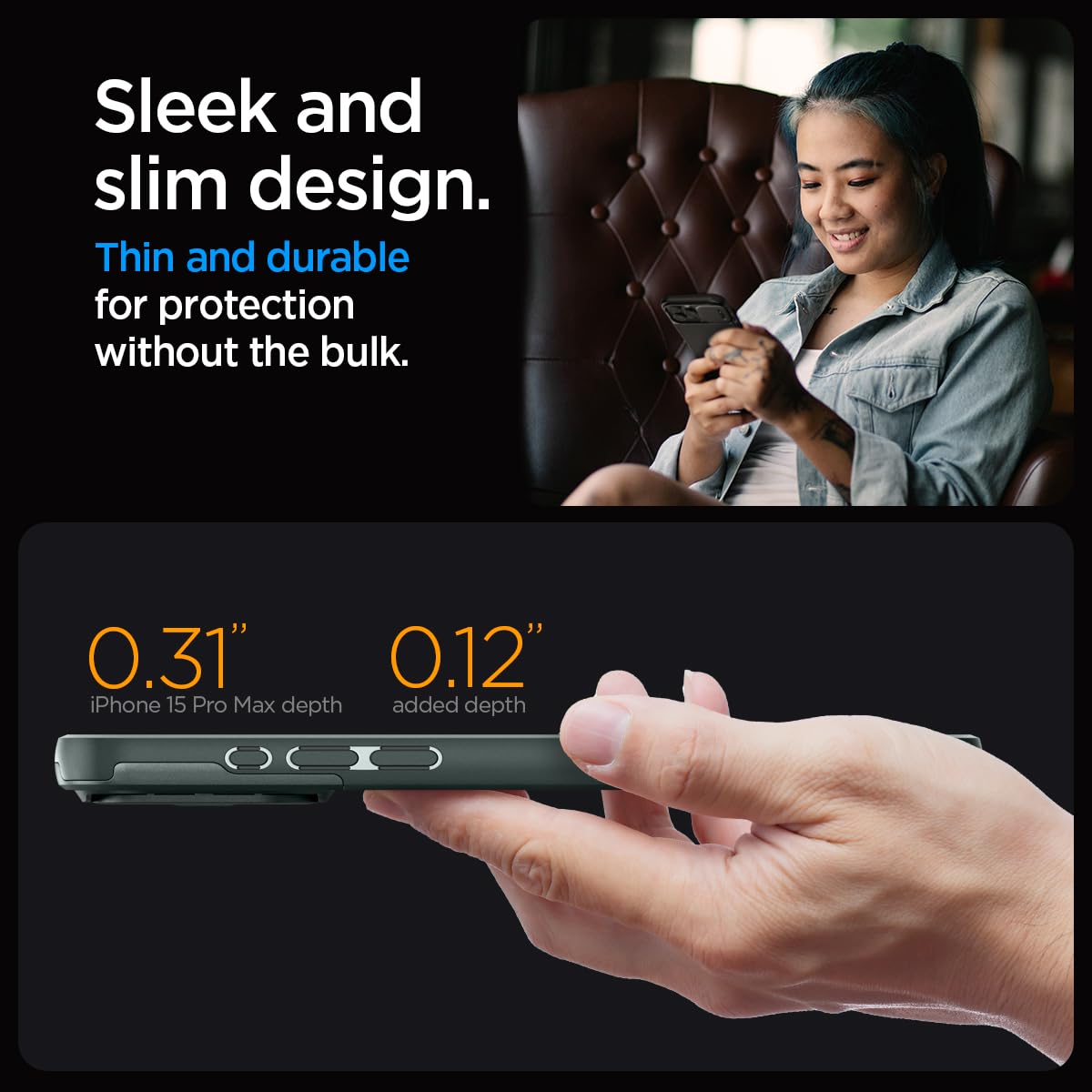 Foto 7 pulgar | Venta Internacional - Funda Spigen Enzo Magnetic Para Iphone 15 Pro Max (2023)