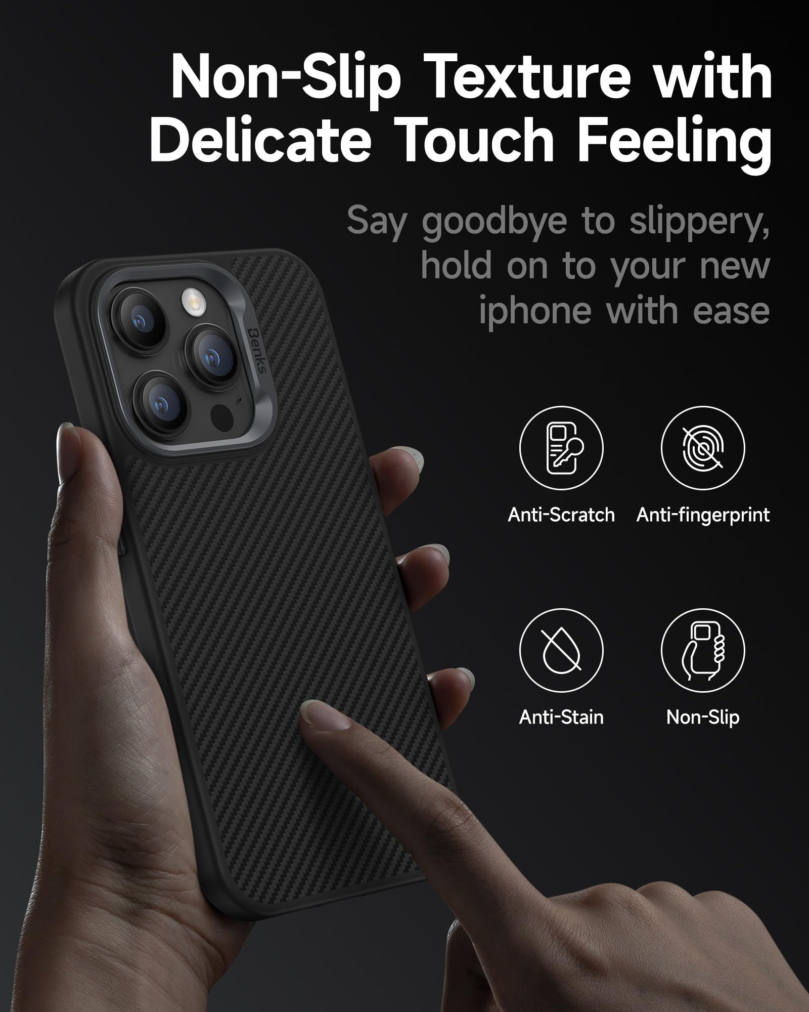 Foto 5 pulgar | Venta Internacional - Funda Magnética Benks Para Iphone 15 Pro Max, Construida Con
