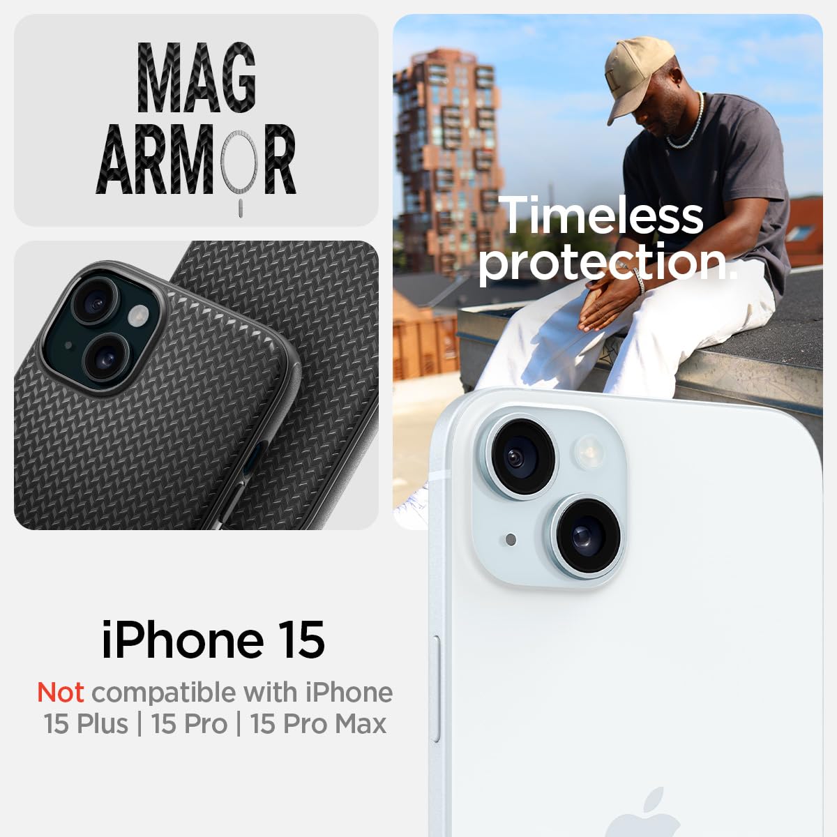 Foto 3 pulgar | Venta Internacional - Funda Spigen Liquid Air Armor Para Iphone 15 Pro Max