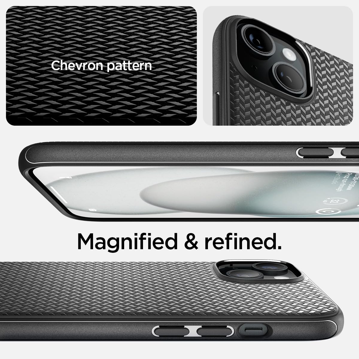 Foto 4 pulgar | Venta Internacional - Funda Spigen Liquid Air Armor Para Iphone 15 Pro Max