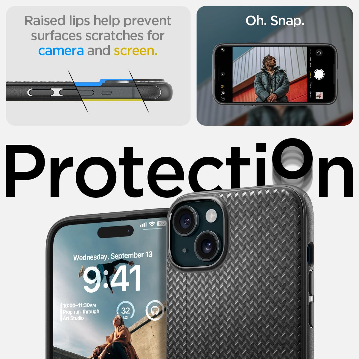 Foto 6 pulgar | Venta Internacional - Funda Spigen Liquid Air Armor Para Iphone 15 Pro Max