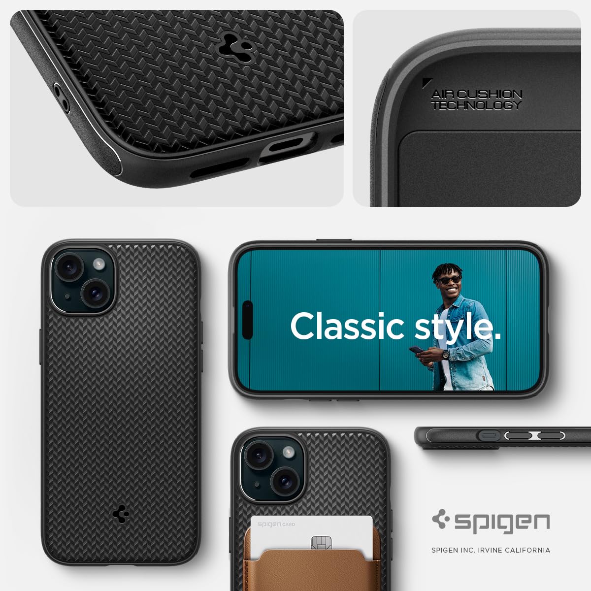 Foto 9 pulgar | Venta Internacional - Funda Spigen Liquid Air Armor Para Iphone 15 Pro Max