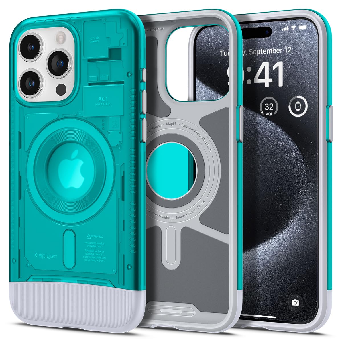 Venta Internacional - Funda Spigen Clear Slim Drop Protection Para Iphone 15 Pro