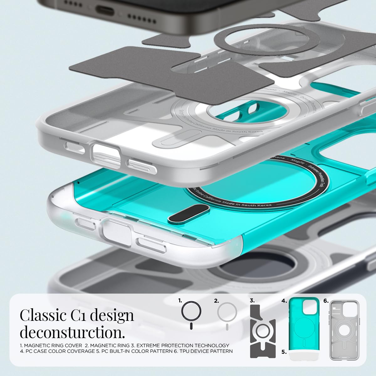 Foto 4 | Venta Internacional - Funda Spigen Clear Slim Drop Protection Para Iphone 15 Pro