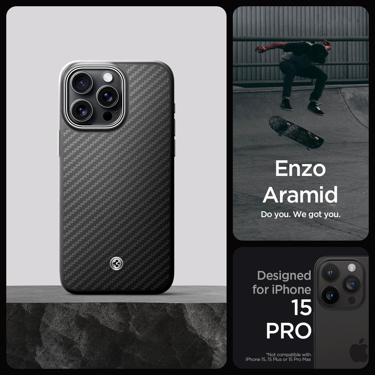 Foto 3 pulgar | Venta Internacional - Funda Spigen Para Iphone 15 Pro (2023)