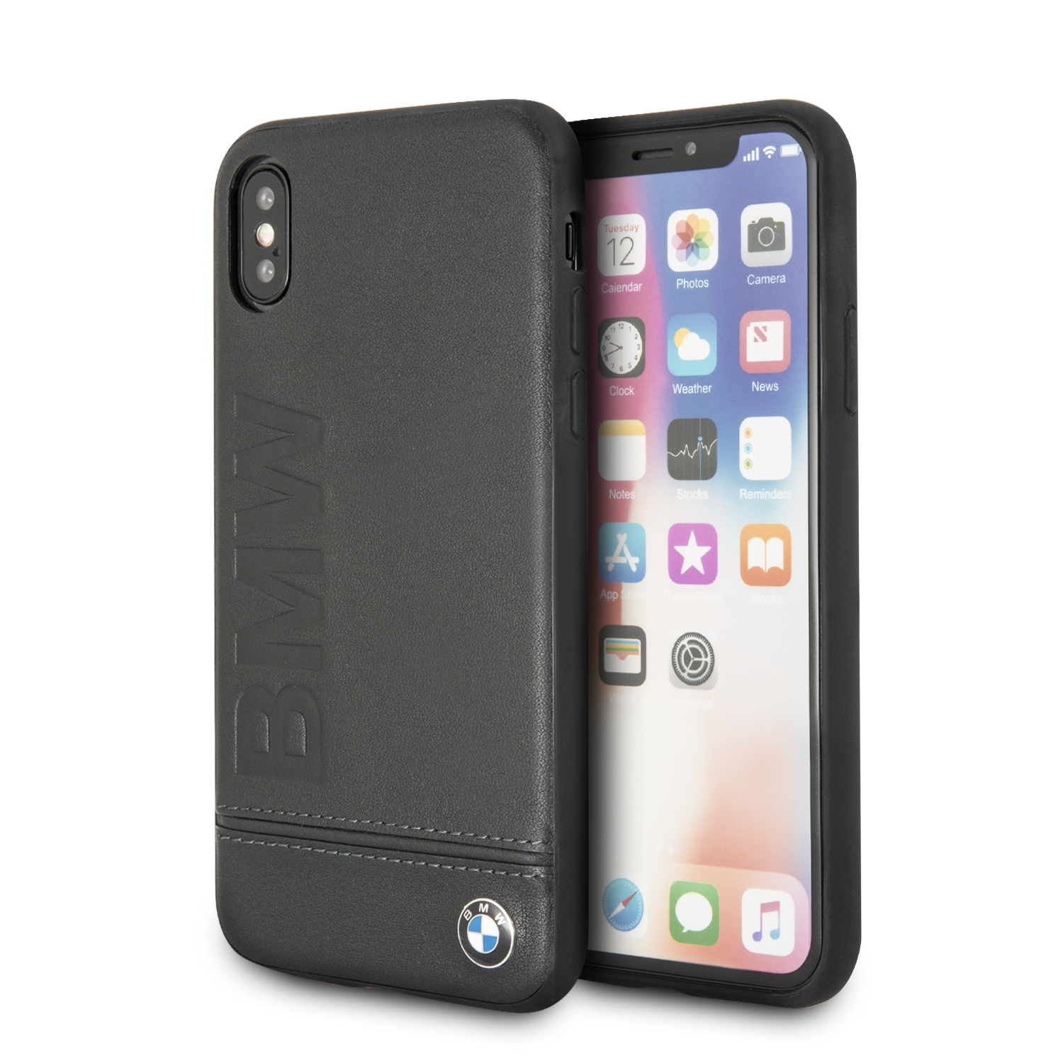 Foto 2 pulgar | Funda Bmw Negra Logo Para Iphone X / Xs