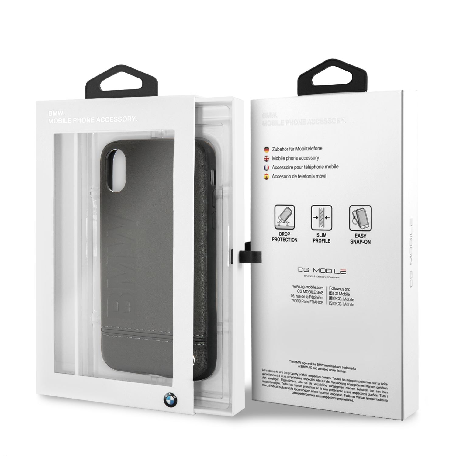 Foto 7 pulgar | Funda Bmw Negra Logo Para Iphone X / Xs