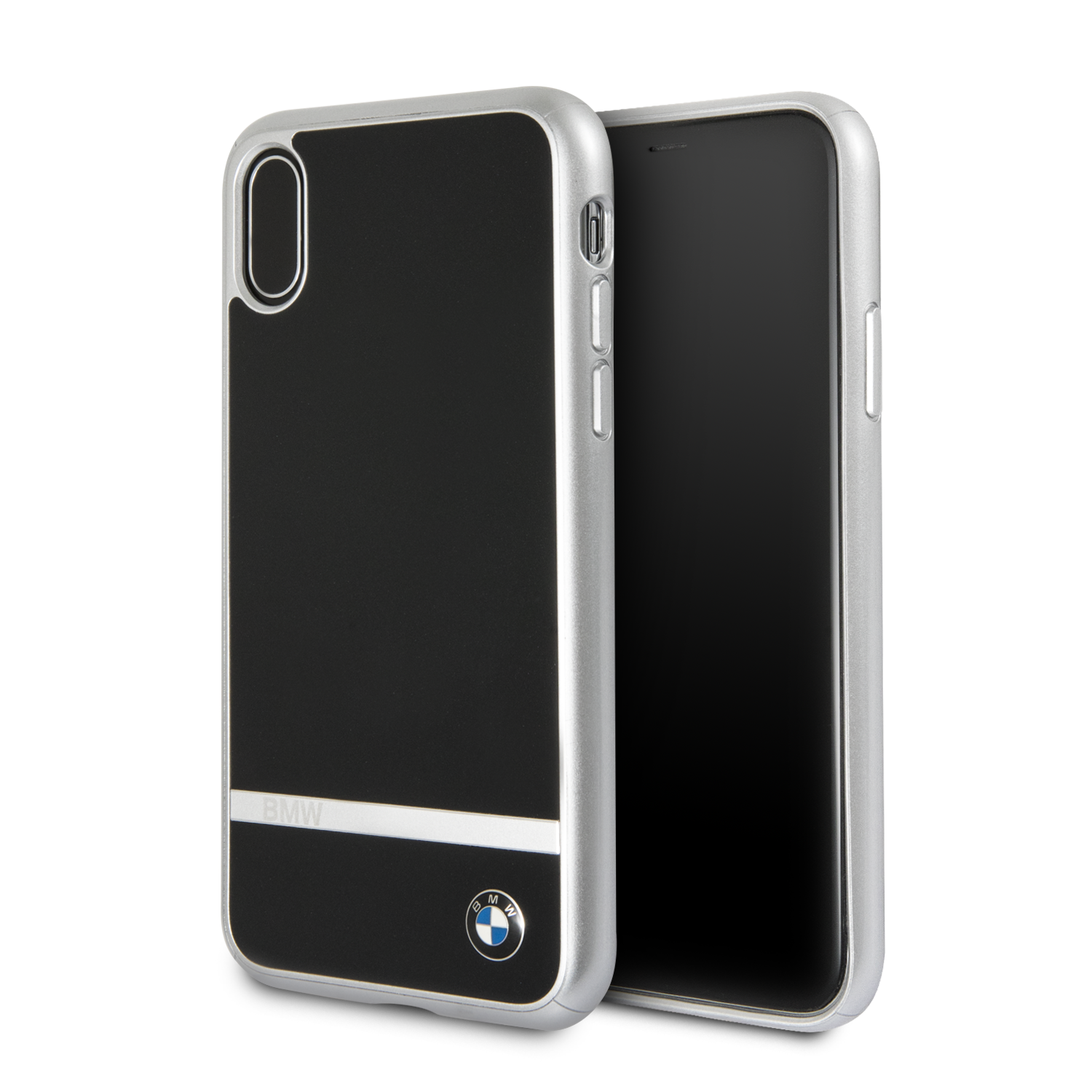 Funda Bmw Raya Negra En Aluminio Para Iphone X /xs